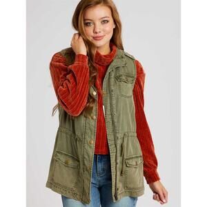 Altar'd State Utility Outerwear Vest size M